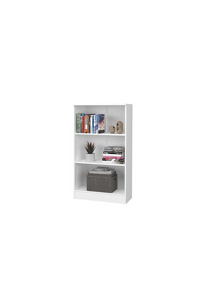 haaus.ro Haaus Flint Library, 2 Polite, Alba, 70 x 32 x 122 cm