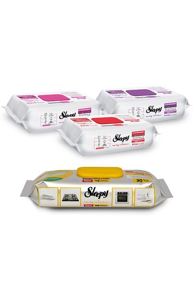 Sleepy Easy Clean Flower Series & Super Oil Solvent Surface Cleaning Towel & Wipes (3X100+30)