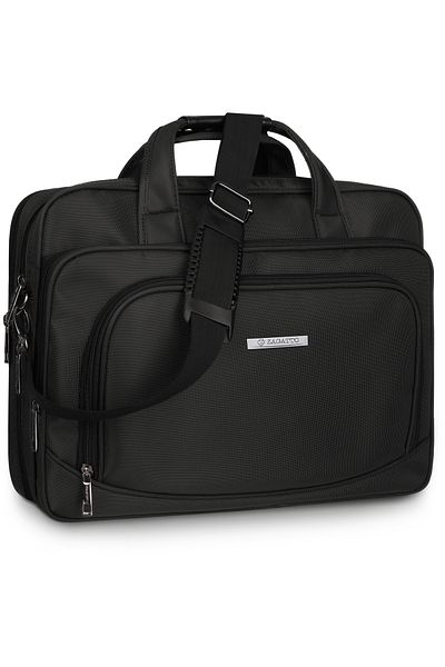 zagatto Laptop briefcase 15.6", waterproof, padded interior, 7 pockets, adjustable strap, ZG653
