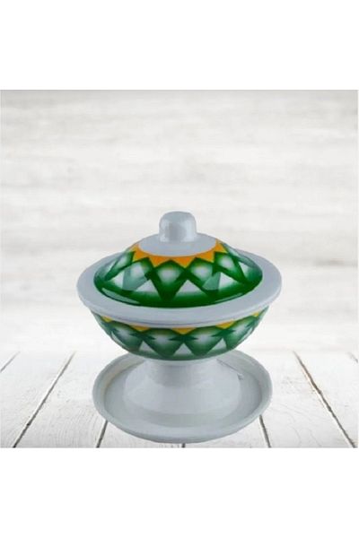 BASURRAH Small white and green base Shinko date
