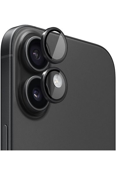 Mena Rise Diyar-ıFırsatShop iPhone 16 زجاج حماية لعدسة الكاميرا المفردة أسود 1017157