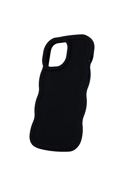 OEM Husa spate Candy pentru protectie Xiaomi Redmi A3 4G, din TPU mat cu margini ondulate, neagra