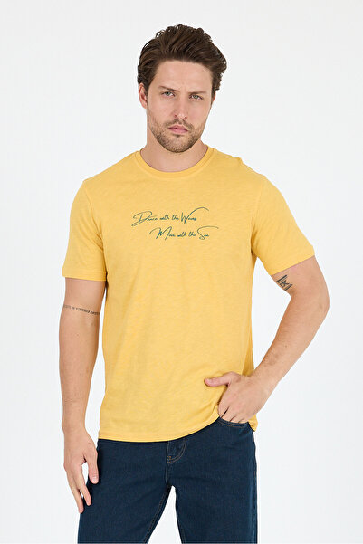 Rodi Men's 100% Cotton Crew Neck Short Sleeve Printed T-Shirt Comfortable and Stylish Casual Men's T-Shirt 0011