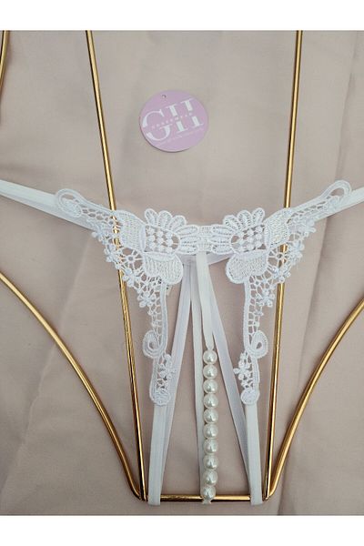 G&H UNDERWEAR Pearl String Thong Panties
