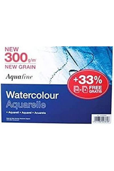 Mena Rise Şirinshop Rowney Aquafine Sp 300 Gsm 254 X 178 mm (25.4 X 17.8 cm) 12 Sheets-Spiral 1108107