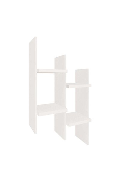 haaus.ro Haaus Zira shelf, White, 25 mm chipboard, 55 x 25 x 98 cm