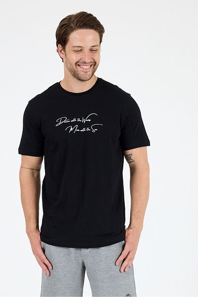 Rodi Men's 100% Cotton Crew Neck Short Sleeve Printed T-Shirt Comfortable and Stylish Casual Men's T-Shirt 0011