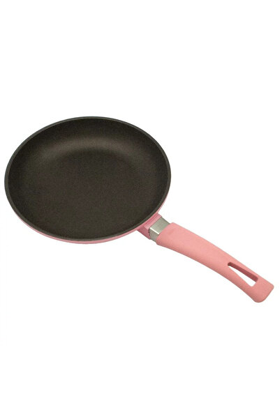 BASURRAH مقلاة صينية، وردية، 24 سم