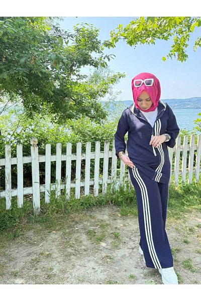 ButikKardelen Σετ αθλητική φόρμα Hijab Navy Blue