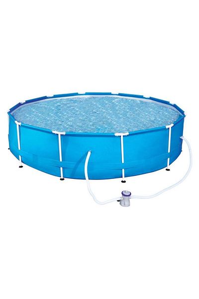 ideal STORE FAMILY idealSTORE metal frame swimming pool, Dimensions 366 x 76 cm, Includes water drain valve, p