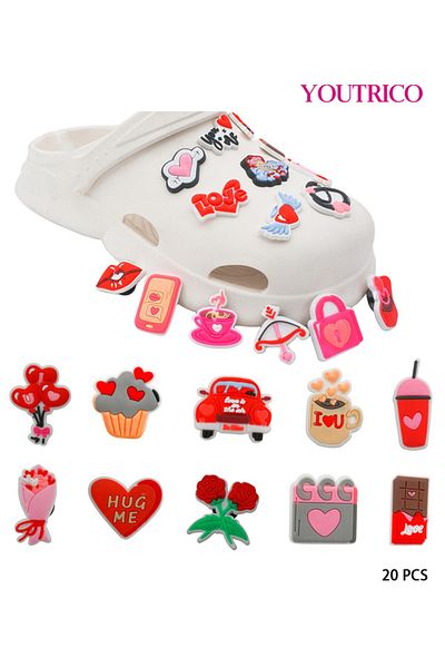 Youtrico 20pcs Cupid Soft Rubber Jibbitz Charms For Crocs - Slipper Ornament