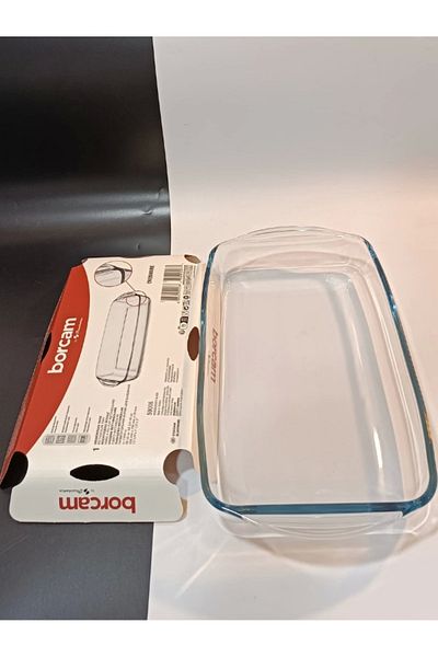 Paşabahçe Borcam Medium Size Rectangular Tray 1 Piece Baking Tray (59006)