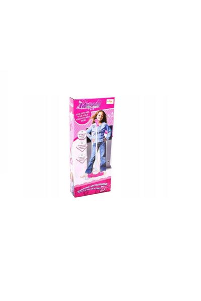 ideal STORE idealSTORE HANNA PINK Children's Microphone with Stand, MP3 CONNECTION, Lights, Applause Function, Red