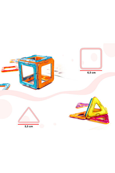 ideal STORE idealSTORE Smart Magnets 3D Intelligent Construction Set, Includes 52 Multicolor Magnetic Elements