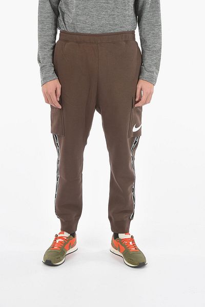 Nike Logoed Side Band Cotton Cargo Joggers