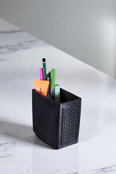 Evene Suport pentru stilou Suport pentru pix de birou Organizator Suport pentru stilou Culoare neagra Model 92
