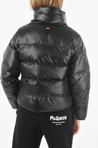 Nike Faux Leather Maxi Down Jacket
