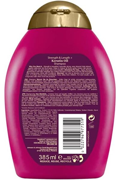 OGX Organix Anti-Breakage Keratin Oil Shampoo, 13 Ounce (2 Pack)