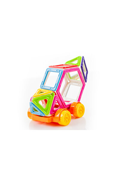 ideal STORE IdealStore Educational Magnetic 3D Building Set, Includes 68 Multicolored Pieces Stimulates Imagination