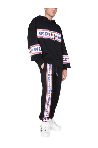GCDS Pantaloni de trening cu bandă cu logo „Cute Tape”