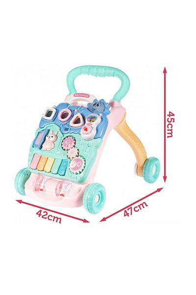 ideal STORE BAMBI KIDS WALKER 2019 Interactive Walker, Equipped with Removable Educational Panel, Activities in