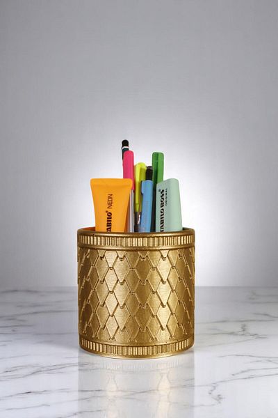 Evene Θήκη για στυλό Επιτραπέζια θήκη για στυλό Organizer Θήκη για στυλό Χρυσό Χρώμα Μοντέλο 87
