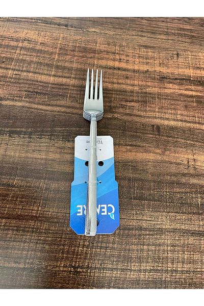 ENASHOP Stainless Steel Dessert Fork Set – 12 Pieces – Classic Flat Model