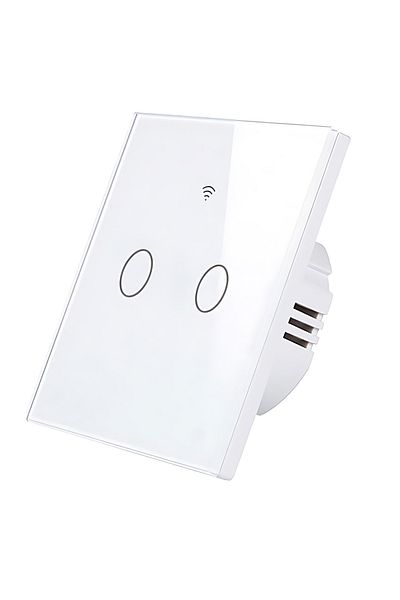 USSPY Smart touch switch, Wifi, 2 channels, 10A, White
