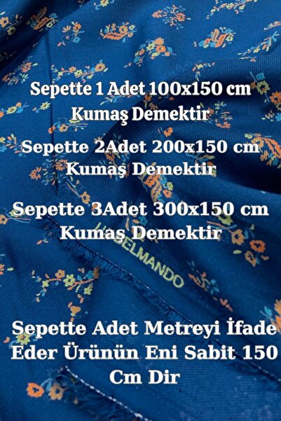 Evimmis Pamuklu Lux Belmando Viskon Kumaş Elbiselik Eteklik Şalvarlık En:150 Cm