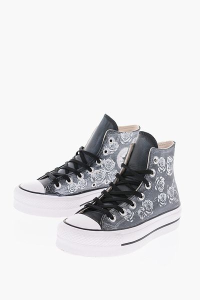 converse All Star Chuck Taylor 4Cm Floral Patterned Leather High Top