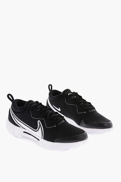 Nike Contrasting Sole Zoom Court Pro Cly Low-Top Sneakers