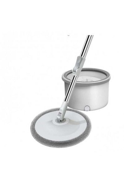 Blusmart Rotating Round Mop, Microfiber Cloth, with Bucket, 5 L