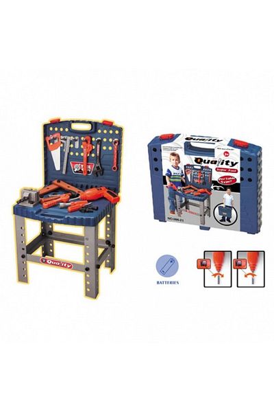 ideal STORE Children's tool bench set with toy electric drill - 00822