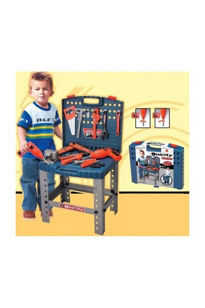 ideal STORE Children's tool bench set with toy electric drill - 00822