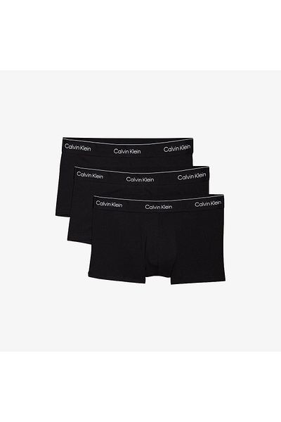 Calvin Klein Ανδρικό μαύρο μπόξερ 3 τεμαχίων χαμηλού ύψους