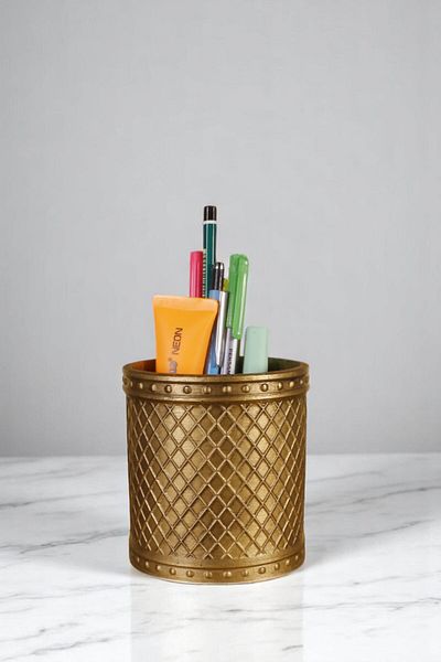 Evene Θήκη για στυλό Επιτραπέζια θήκη για στυλό Organizer Θήκη για στυλό Χρυσό Αντίκα Χρώμα Μοντέλο 90