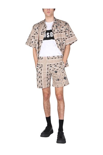 MSGM Model Paisley Bermuda