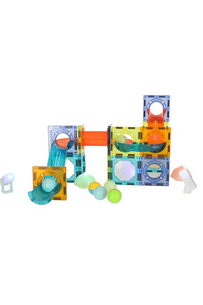 ideal STORE IdealStore Building Set, Luminous Magnetic Blocks, Glowing Ball Track, Size