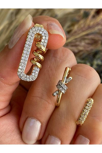 Lucios Vip Design 3 Piece Earring Set