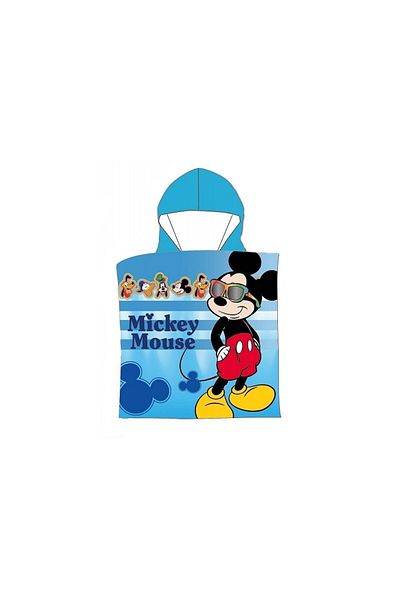 Mickey Mouse Children's bath towel, poncho type, 100% cotton, multicolor, 55x110 cm, So fun, Mickey Mouse