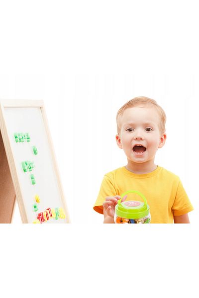 ideal STORE Magic Letters idealStore Magnetic Letters and Numbers Set, Includes 78 Colorful Pieces, Storage Box