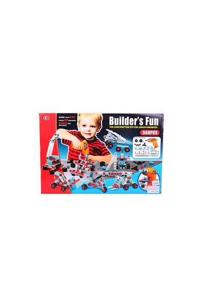 IDL IDL Junior Block Construction Set, Very Friendly, Equipped with 550 Elements that Allows Little Ones