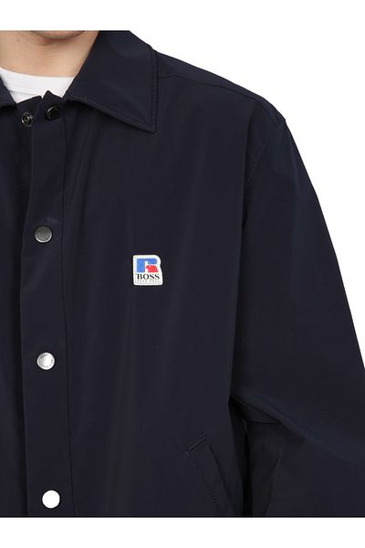 Hugo Boss Jachetă cu croială lejeră și logo Boss X Russell Athletic