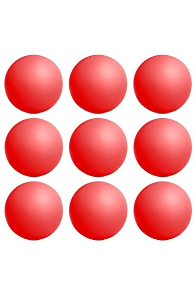 dalimag Set 9 bucati minge anti-stres cu spuma, rosu, 5 cm