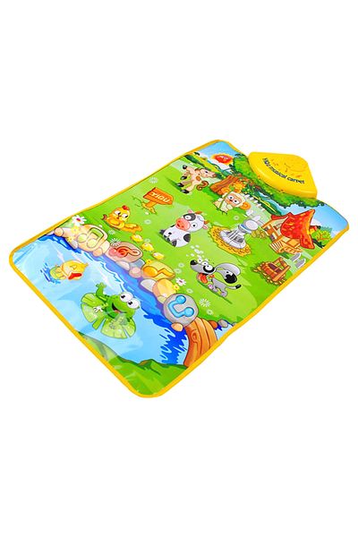 ideal STORE Centru de activitati tip covoras Interactiv idealStore Happy Farm Day, Diferite melodii corelate cu