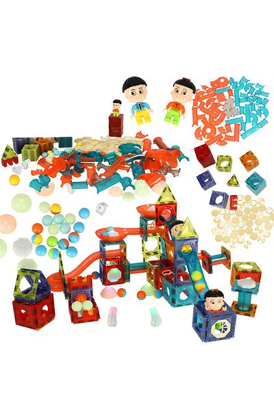 ideal STORE IdealStore Magnetic Light 3D Construction Set, Contains 202 luminous magnetic pieces, Stimulates I