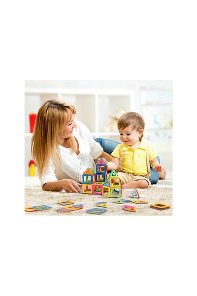 ideal STORE MAGNETIC CONSTRUCTION idealSTORE Intelligent Construction Set, Includes 105 Multicolored Pieces, Po
