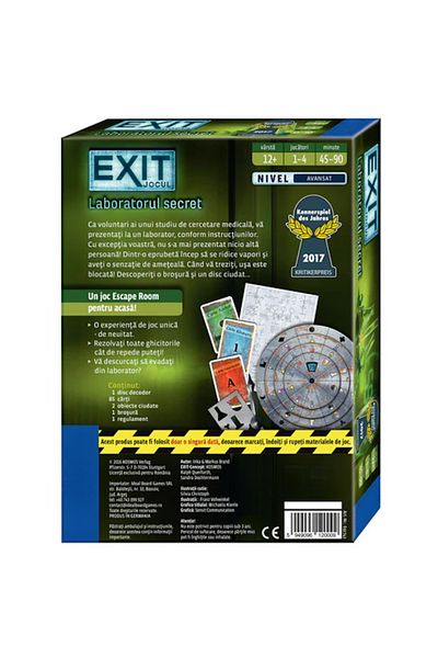 ideal STORE idealSTORE Secret Laboratory Board Game, 85 Cards, Rules, Advanced Difficulty Level