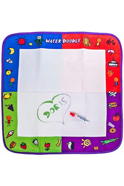 ideal STORE Covoras Creativ pentru desen cu apa idealSTORE FIRST PAINTING, Dimensiuni 70 x 70 cm, Se poate desen