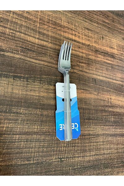 ENASHOP Stainless Steel Dessert Fork Set – 12 Pieces – Classic Flat Model